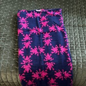 Lilly Pulitzer Pink and Navy Scarf